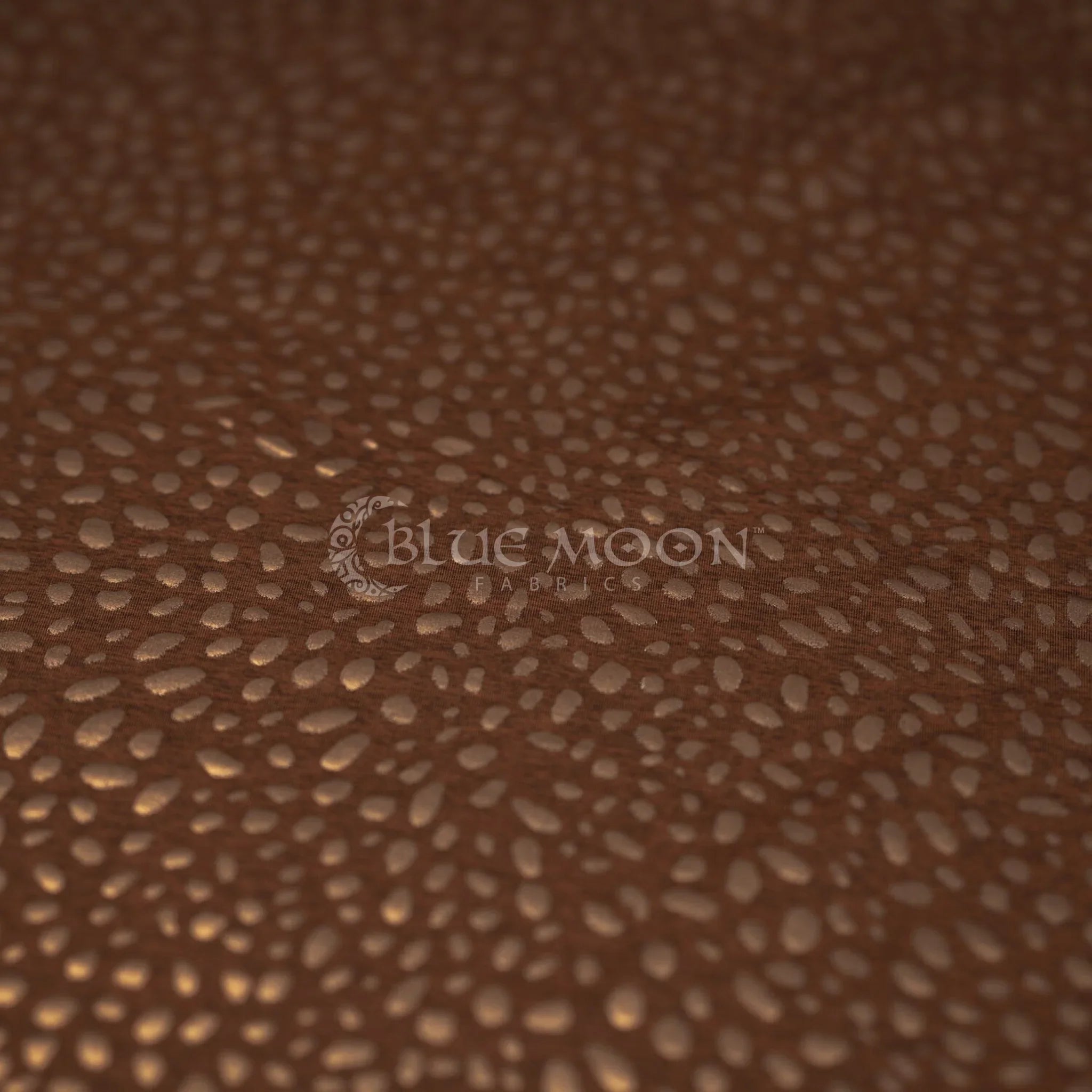 Abstract Animal Foiled EcoDelish Double Peached Melange Fabric