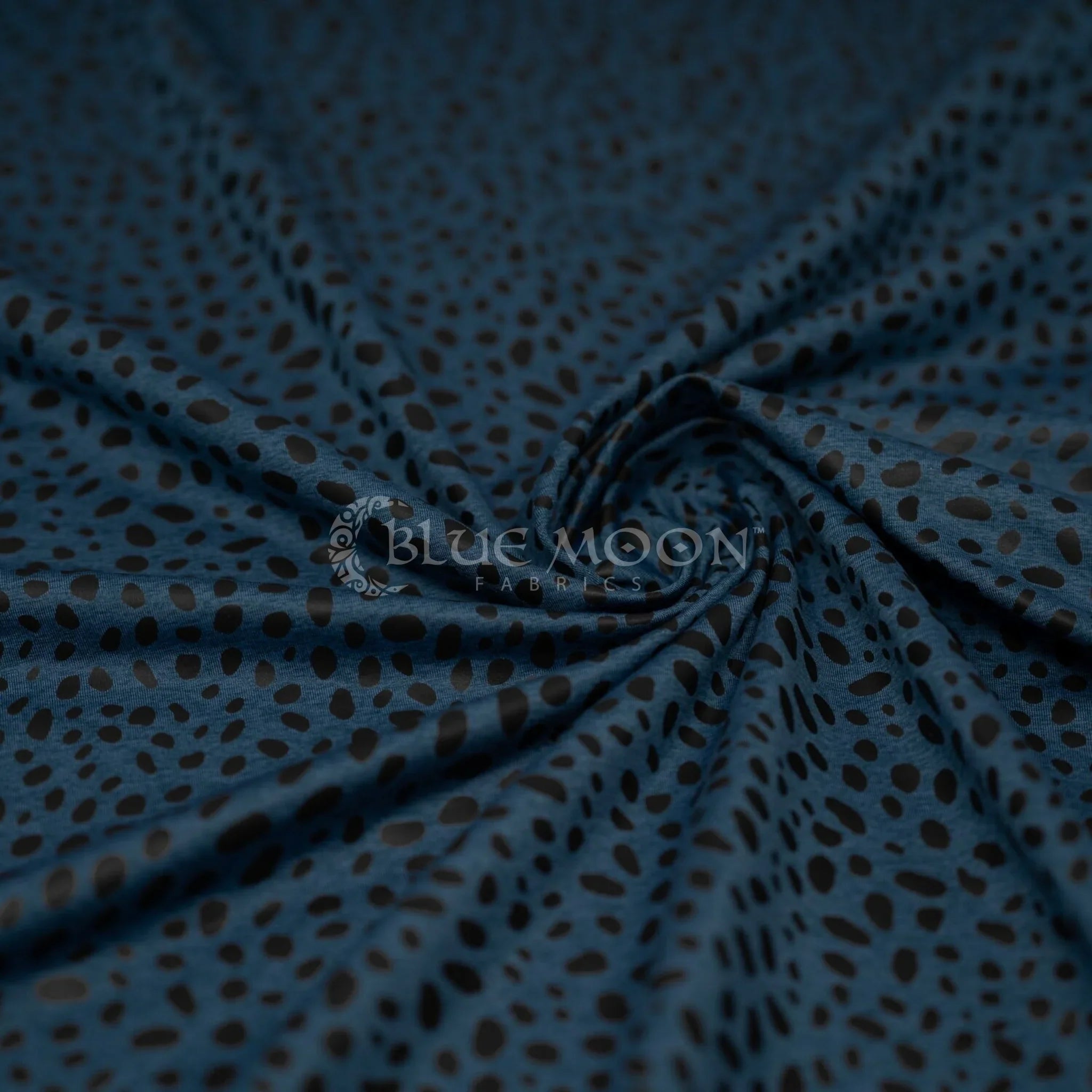 Abstract Animal Foiled EcoDelish Double Peached Melange Fabric