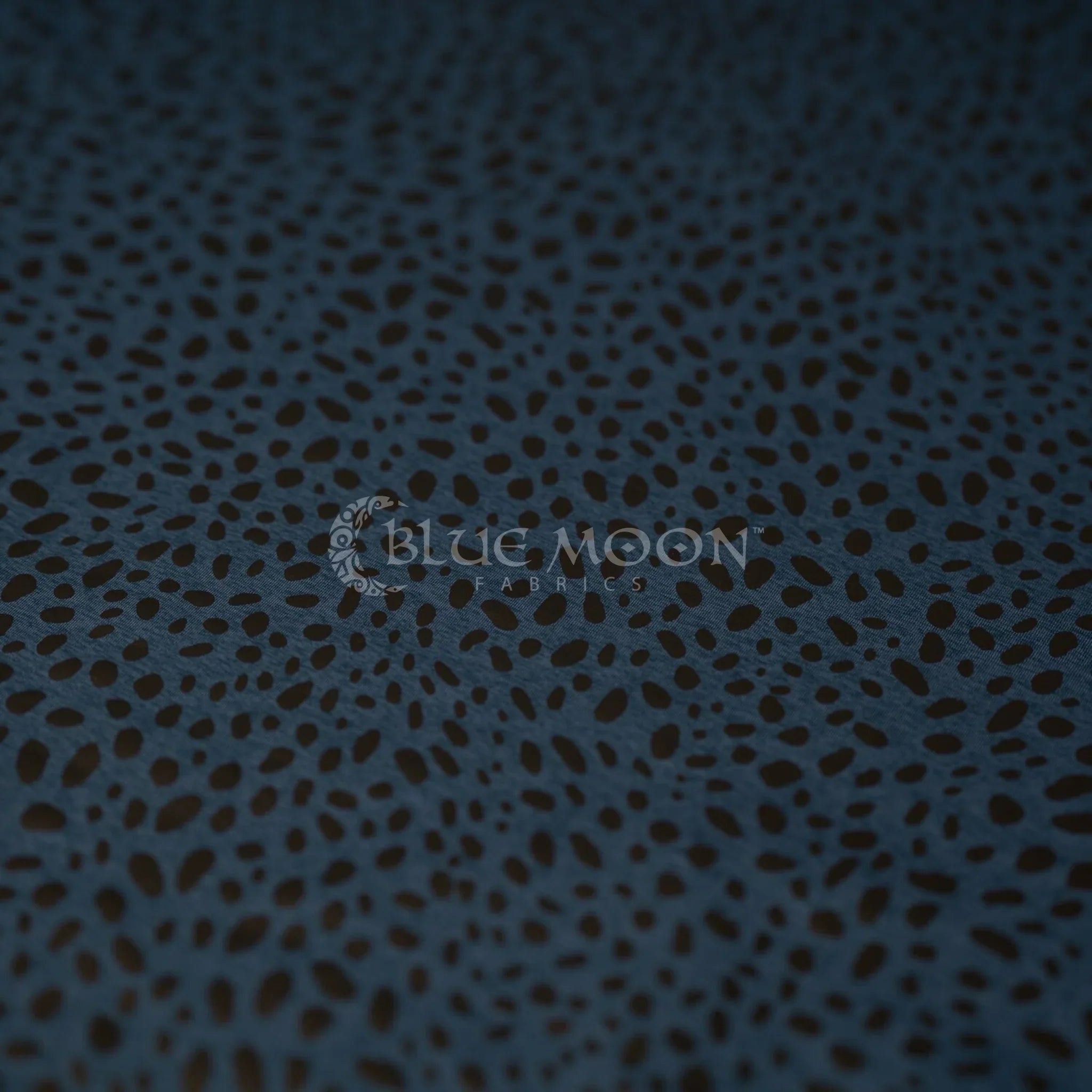 Abstract Animal Foiled EcoDelish Double Peached Melange Fabric