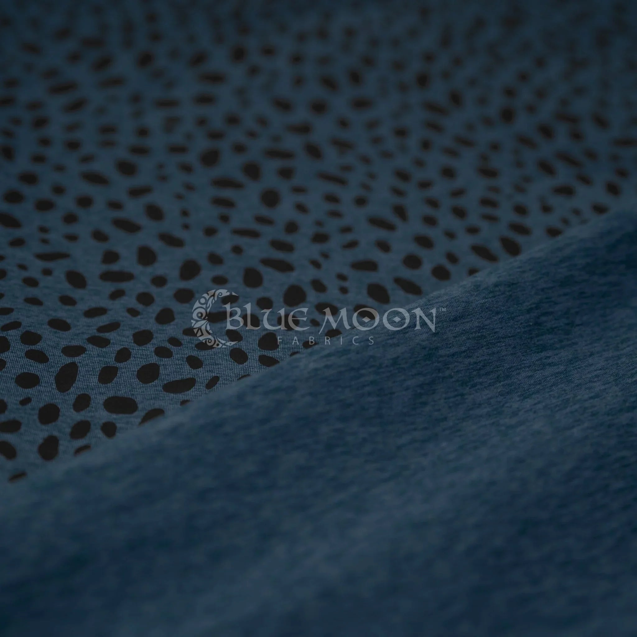 Abstract Animal Foiled EcoDelish Double Peached Melange Fabric