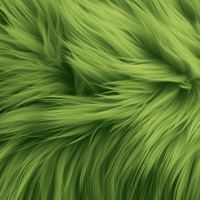 Round Shaggy Faux Fur Fabric - 40 inches Diameter - for Home Decor