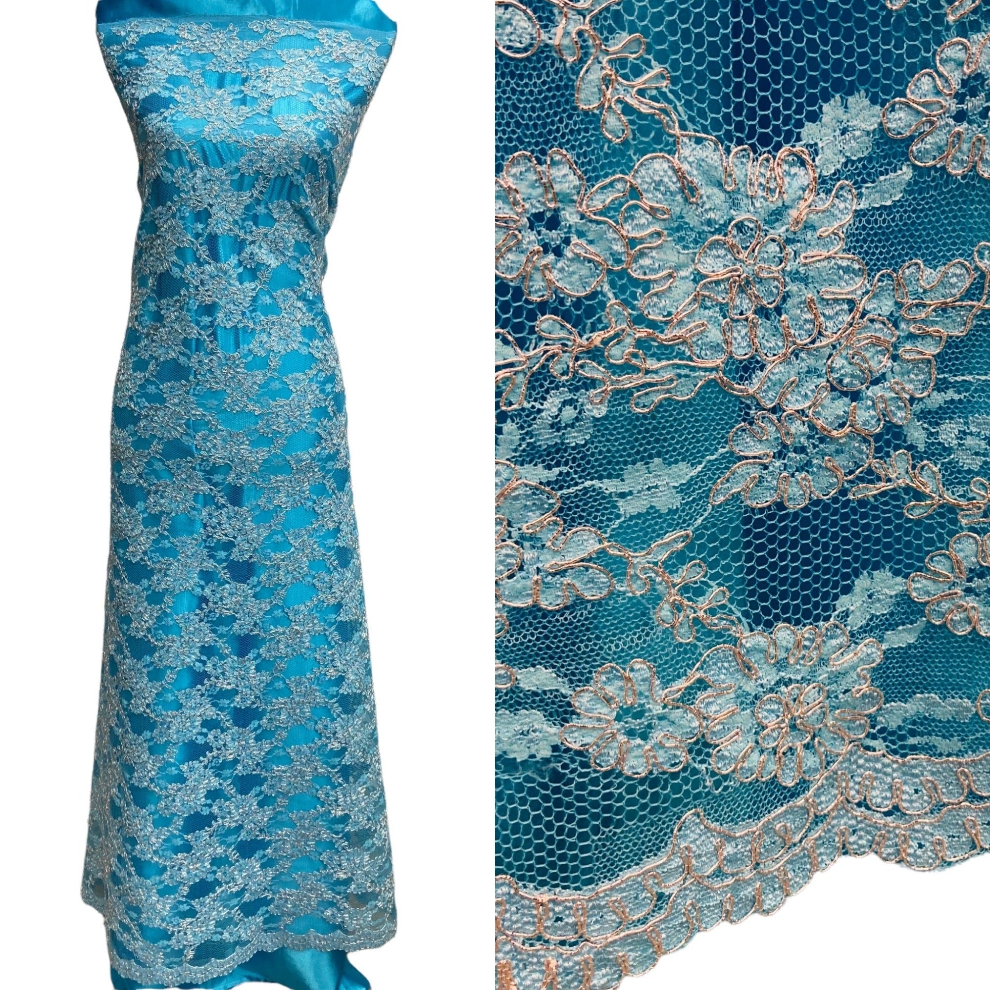 Corded Bridal Lace Fabric  for Wedding, Quinceañera & Festa Dresses | Lace USA - 95994W