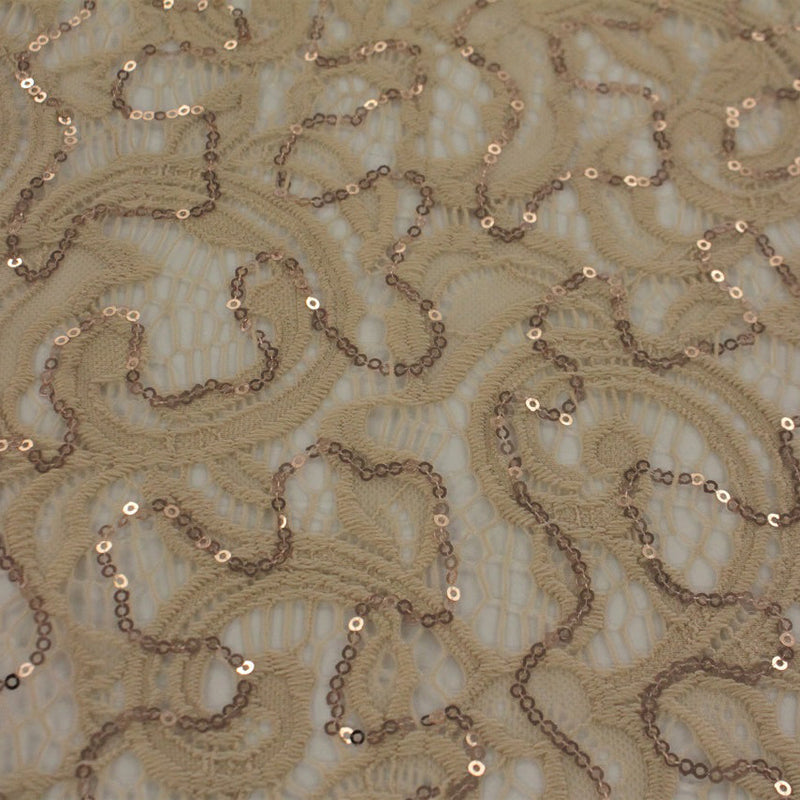 Ashley Stretch Lace Sequin Fabric | Blue Moon Fabrics