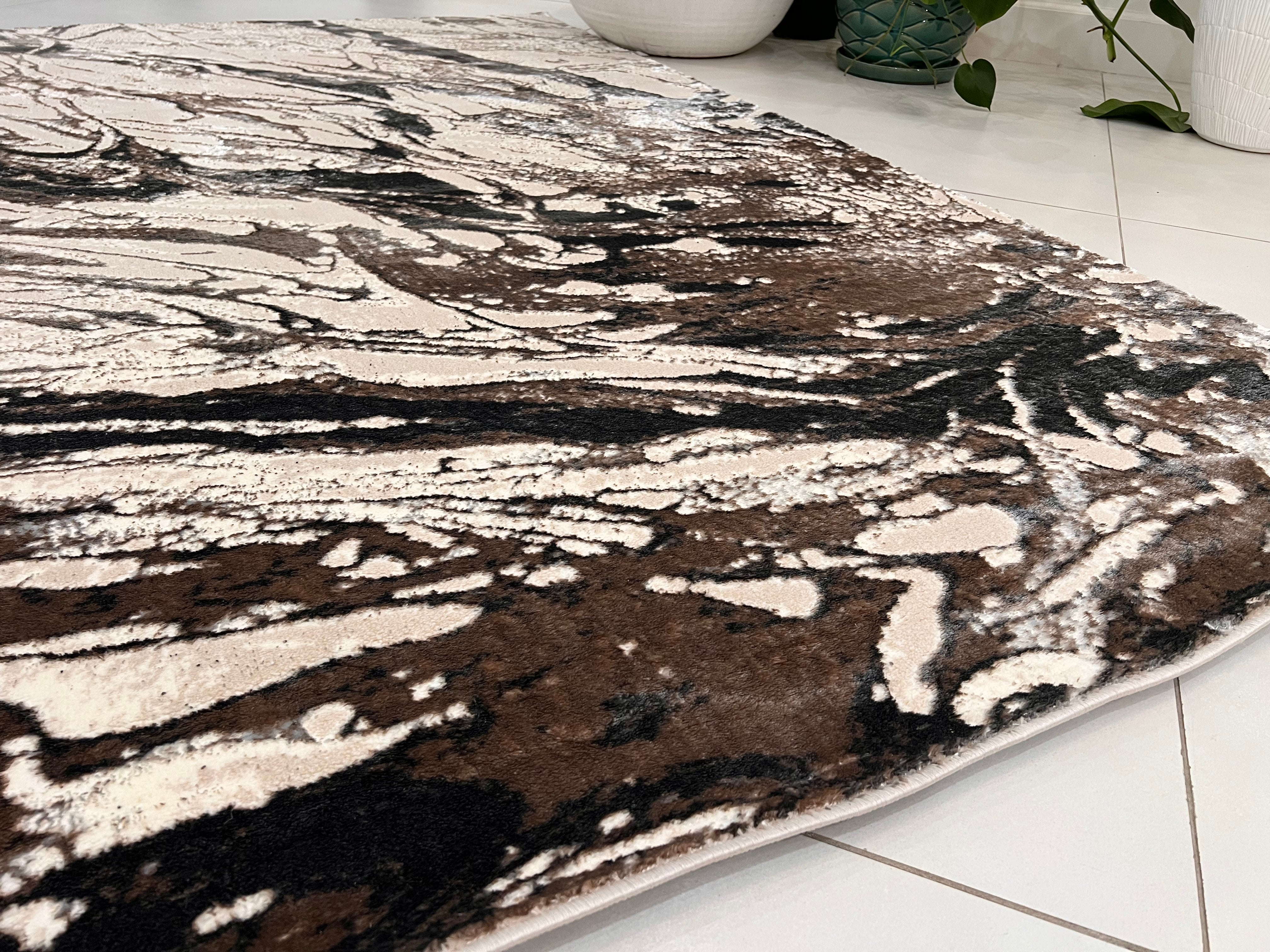 Color-Changing Polyester Viscose Blend Area Rug | Style# BIV 610 - Flat Weave Rug