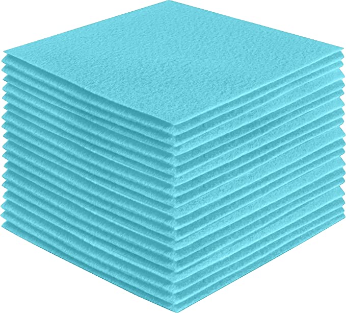Acrylic Felt Craft Sheet Packs 100% Soft Felt – Baby Blue