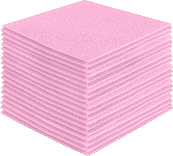 Acrylic Felt Craft Sheet Packs –Baby Pink | Soft Felt for DIY & Crafts