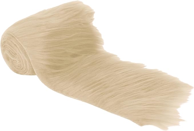 Faux Fur Fabric Trim Precut 2X60 Inch DIY Costume Craft Pack