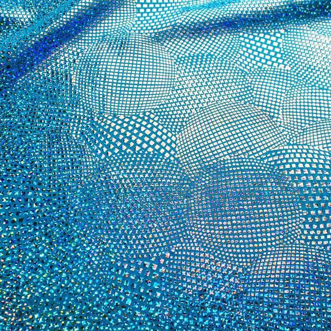 Beach Ball Foiled Spandex | Blue Moon Fabrics