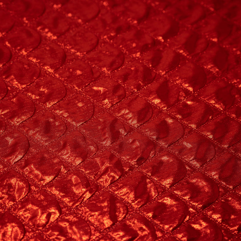 Betty Embossed Metallic Polyester Fabric | Blue Moon Fabrics