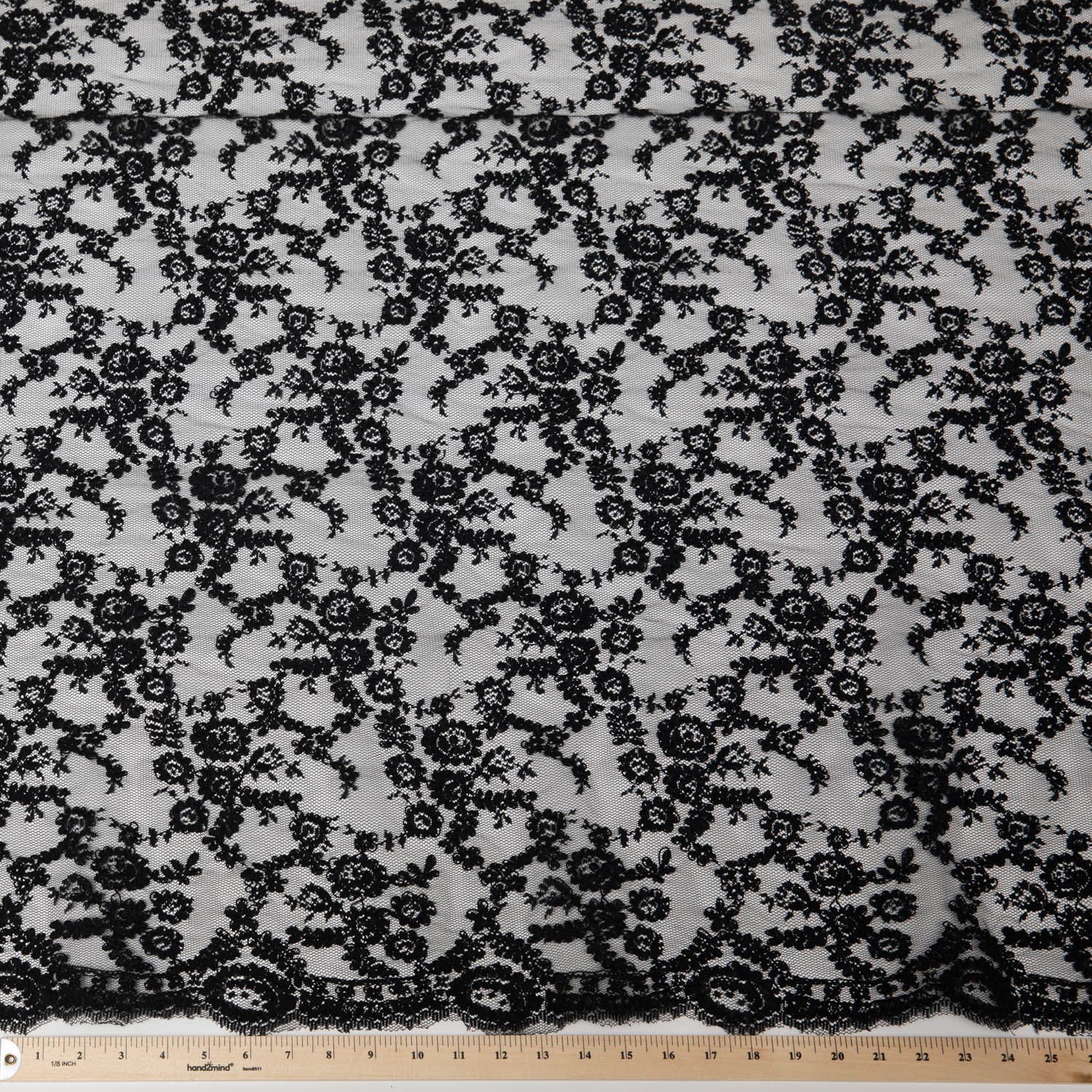 Re-Embroidered Lace Fabric with Cord and Extravagant Floral Design | Exquisite Fabric