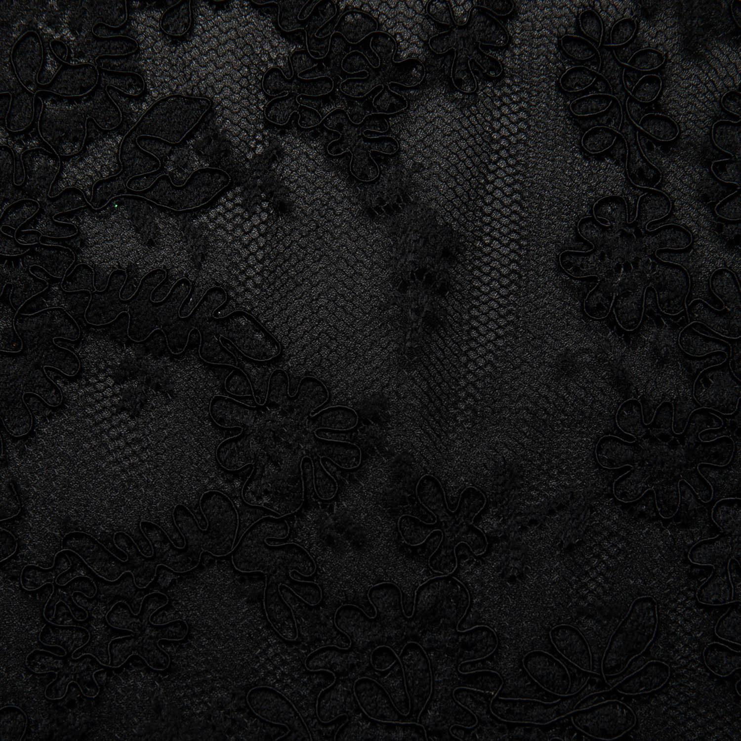 Re-Embroidered Lace Fabric with Cord and Extravagant Floral Design | Exquisite Fabric