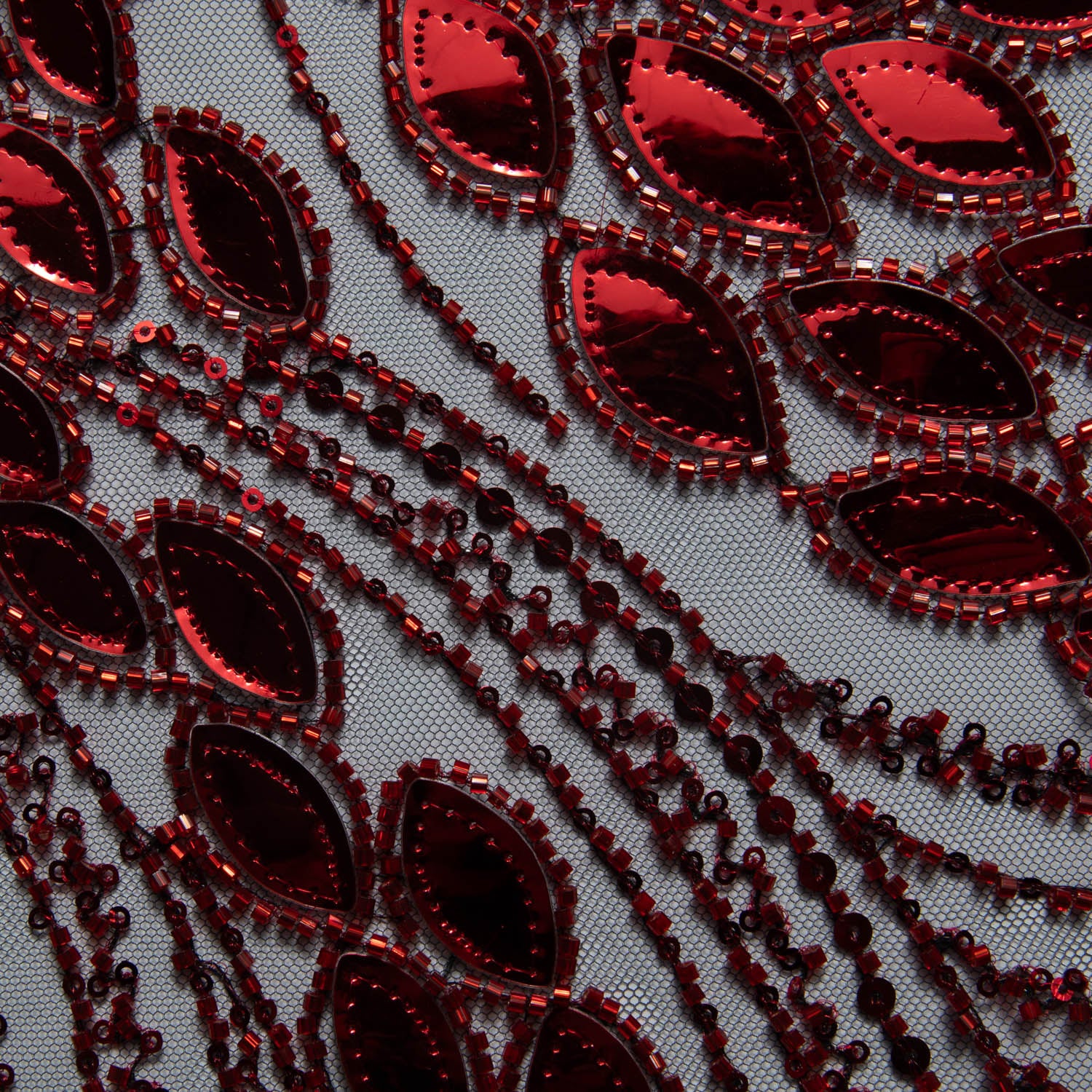 Tulle Lace Fabric Embroidered with Sophisticated Pattern 52" Wide | Exquisite Fabric