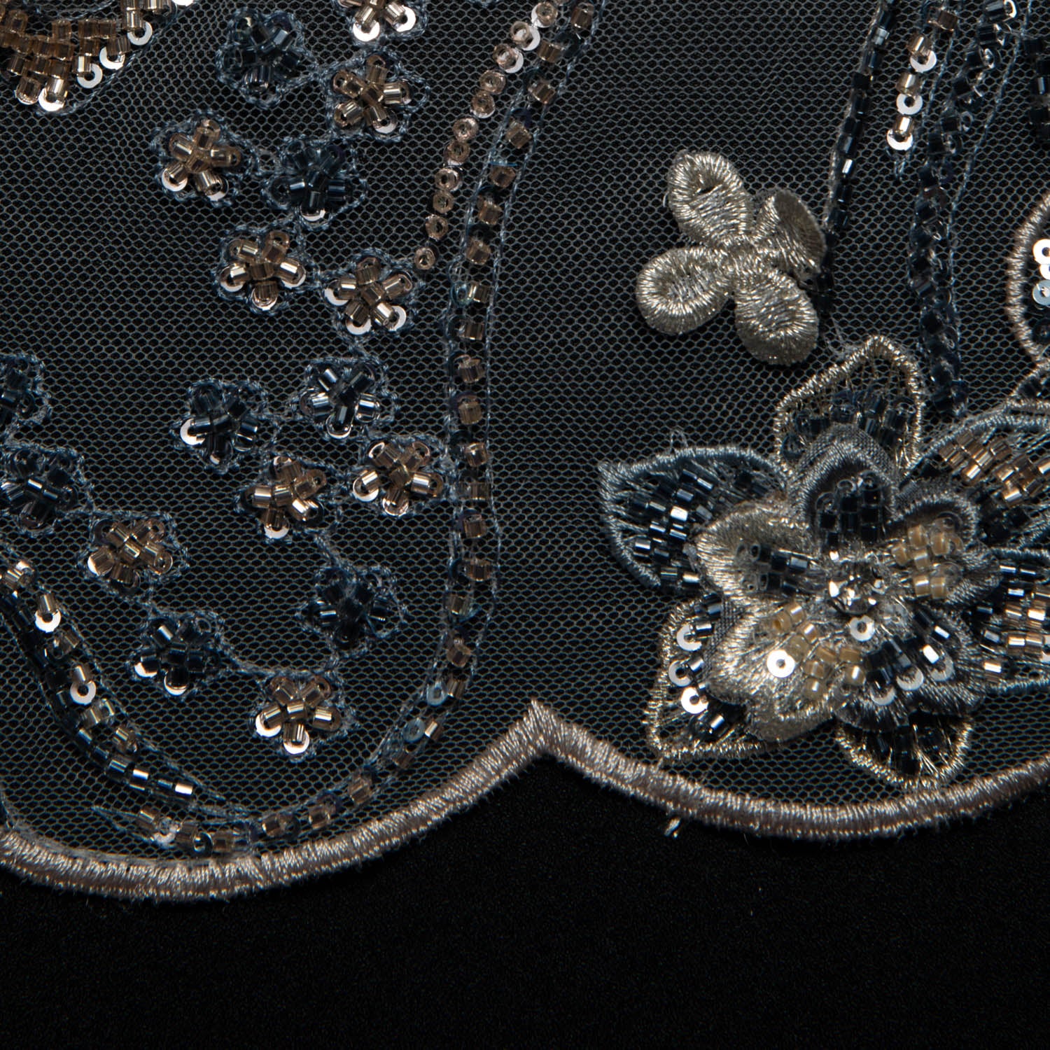 Tulle Lace Fabric Embroidered with Incredible Floral Design 52" Wide | Exquisite Fabric