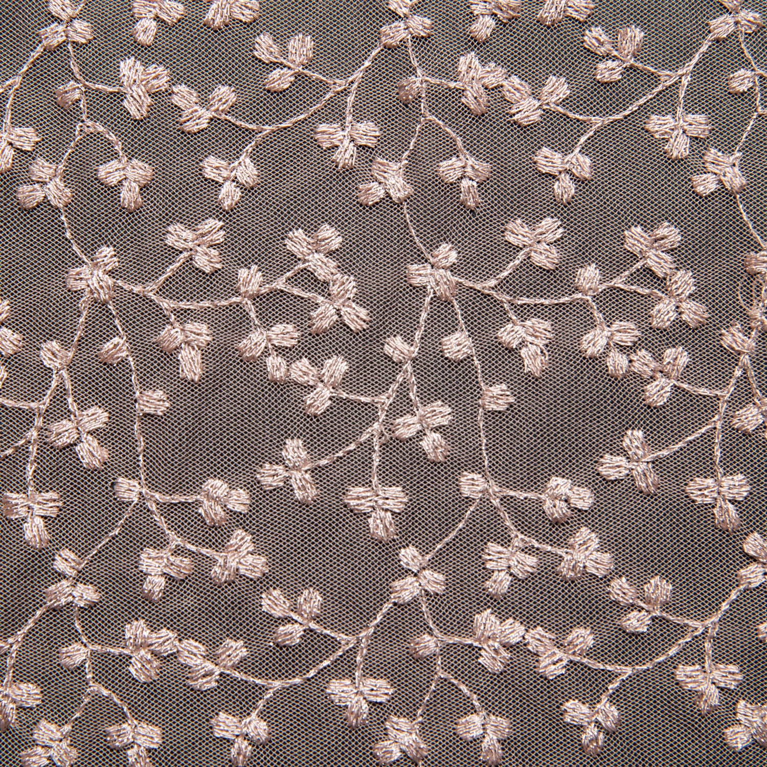 BLUSH MESH LACE FABRIC WITH METALLIC EMBROIDERED WITH BEAUTIFUL FLORAL PATTERN 52" WIDE | Exquisite Fabric