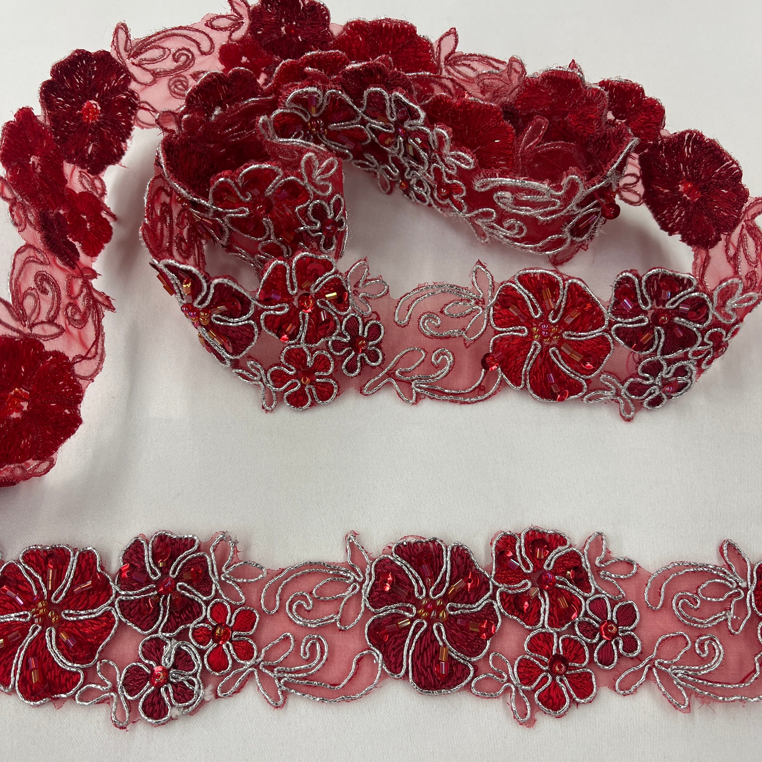 Beaded & Corded Lace Trim for Dresses, Costumes & DIY | Lace USA - 96281N-BP
