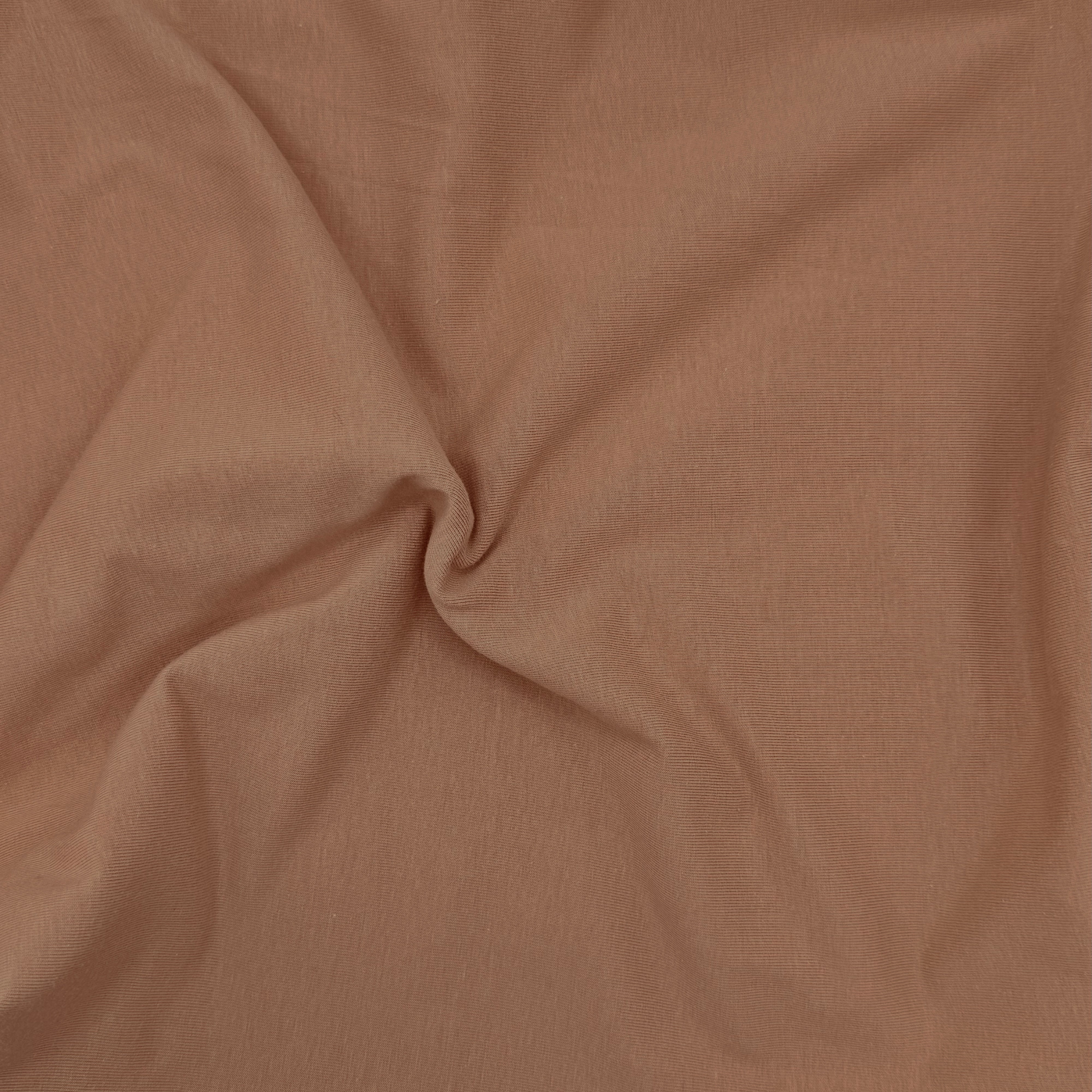 Cotton Spandex Jersey Knit Fabric – 10oz | 4-Way Stretch | Dark Mocha