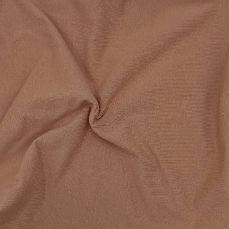 Cotton Spandex Jersey Knit Fabric – 10oz | 4-Way Stretch | Dark Mocha