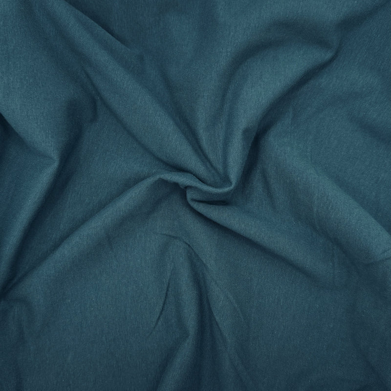 Cotton Spandex Jersey Knit Fabric – 10oz 4-Way Stretch | Dark Teal