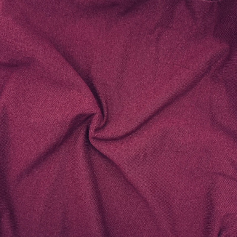 Cotton Spandex Jersey Knit Fabric – 10oz 4-Way Stretch | Maroon