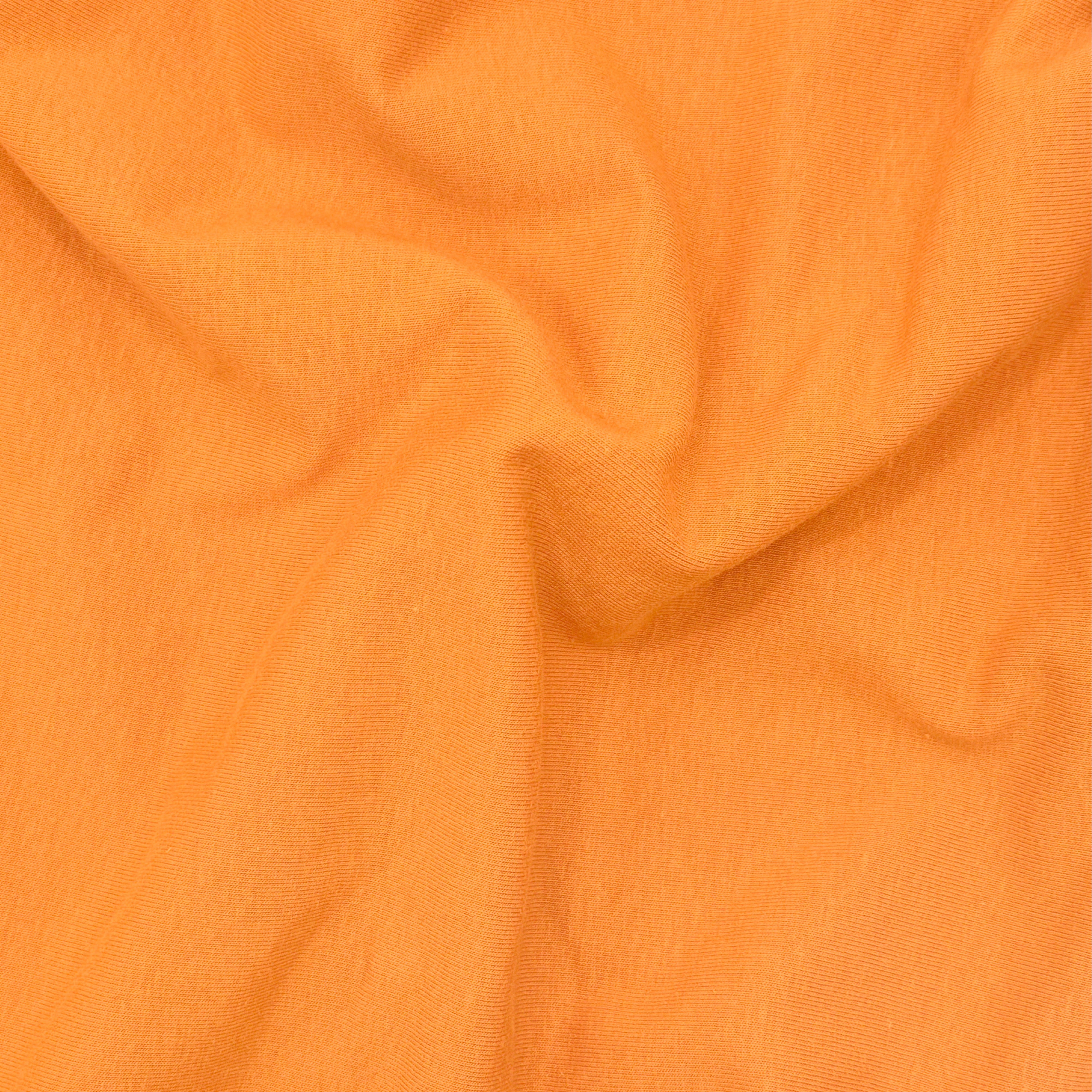Cotton Spandex Jersey Knit Fabric – 10 oz | 4-Way Stretch | Mustard