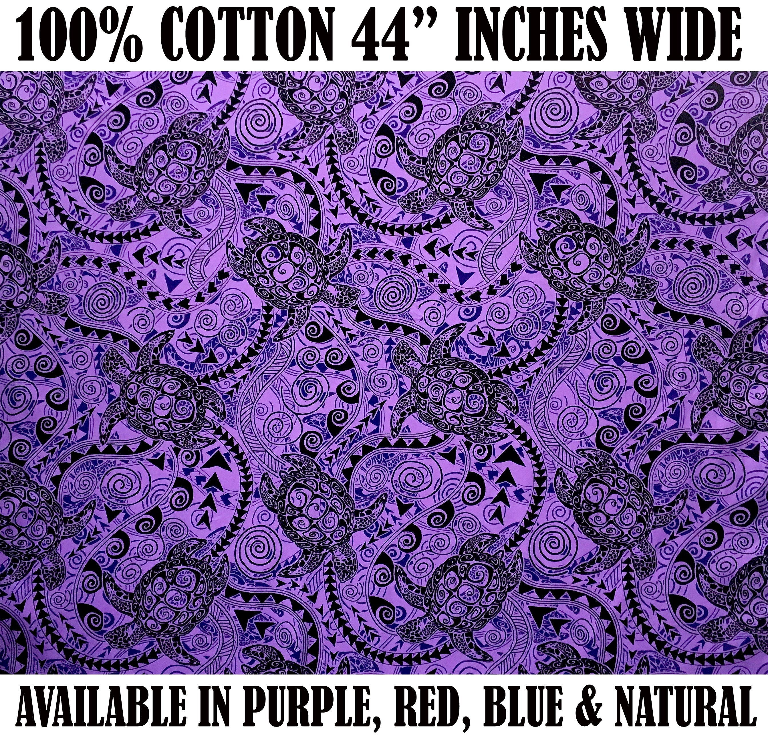 Tiki Turtle All Over Cotton Fabric | Islands Fabric