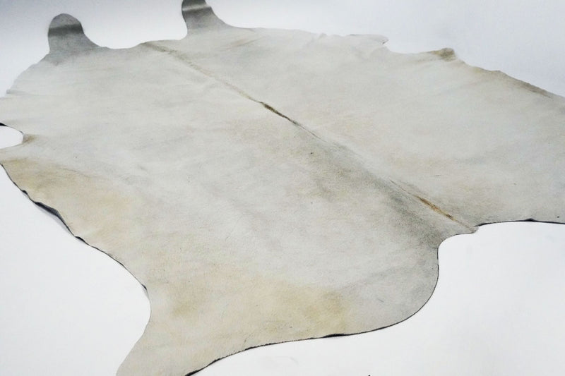Real Leather Cowhide Light Gray Extra Large