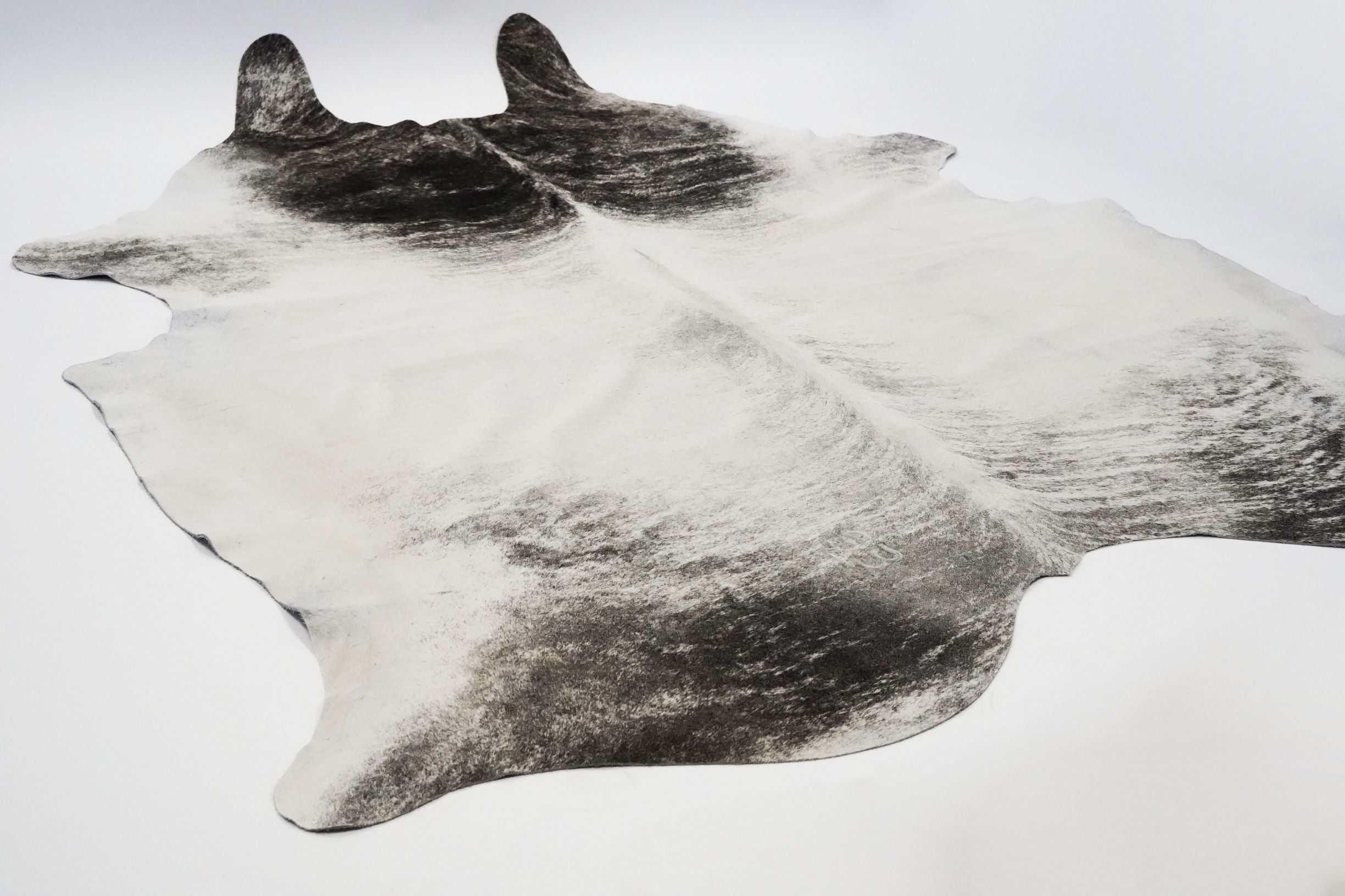Real Leather Cowhide Light Gray Extra Large