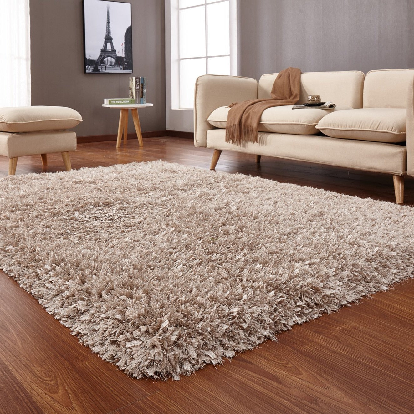 Hand-Tufted Luxe Shag Plush Rug