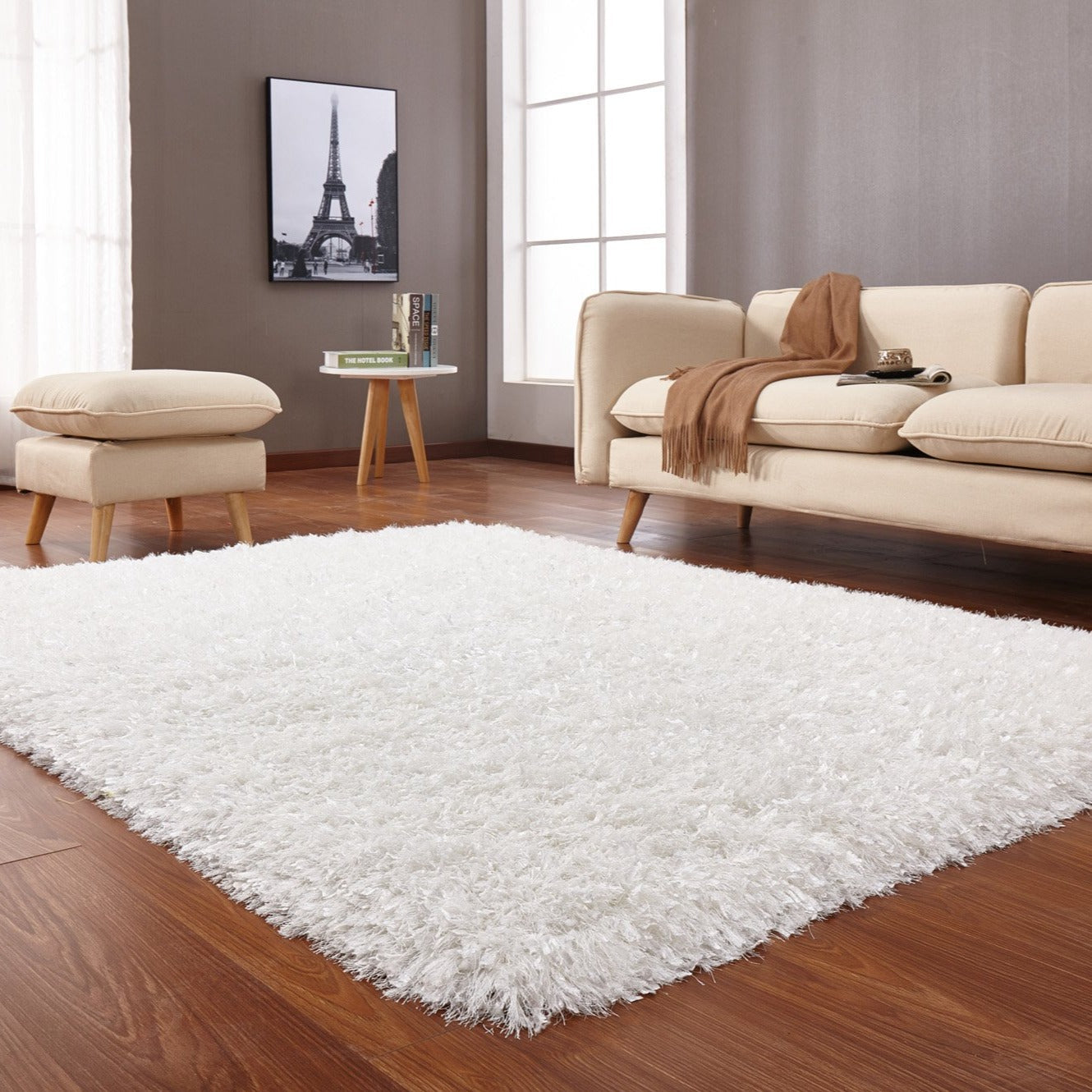 Hand-Tufted Luxe Shag Plush Rug