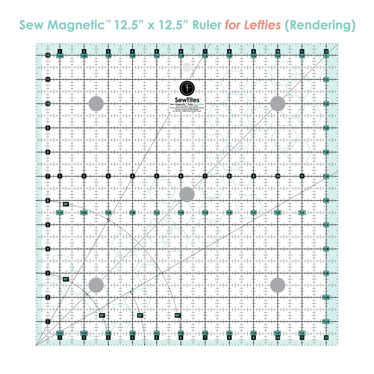 Sew Magnetic 12.5" x 12.5" Ruler