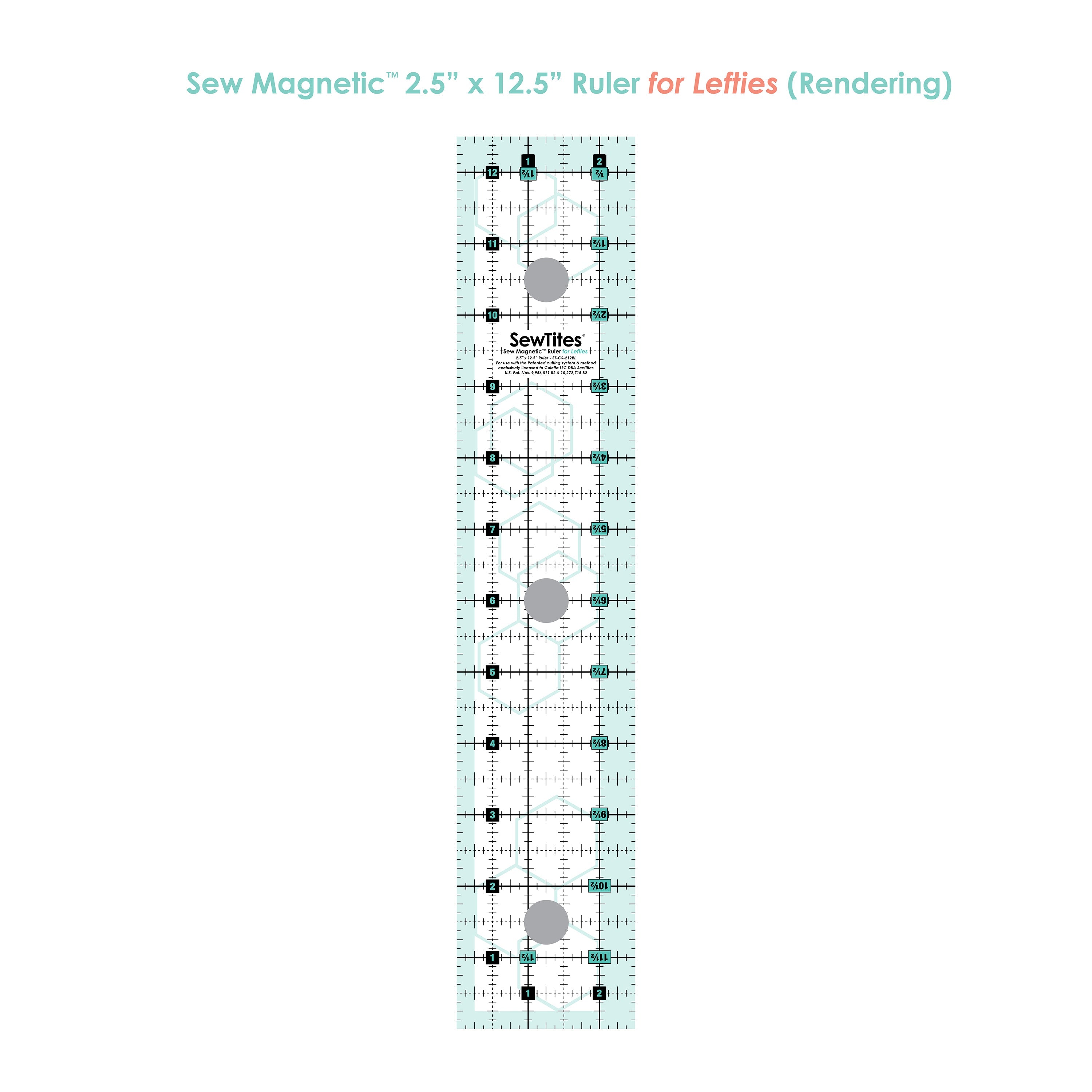 Sew Magnetic 2.5" x 12.5" Ruler