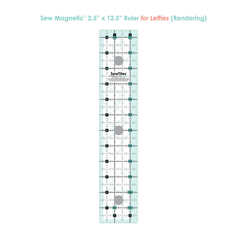Sew Magnetic 2.5" x 12.5" Ruler