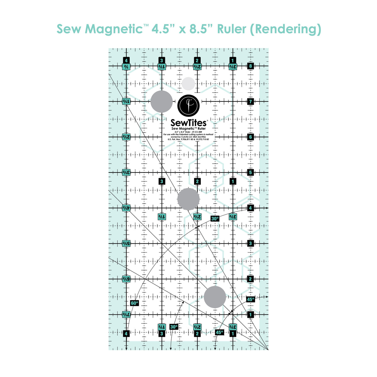 Sew Magnetic 4.5" x 8.5" Ruler