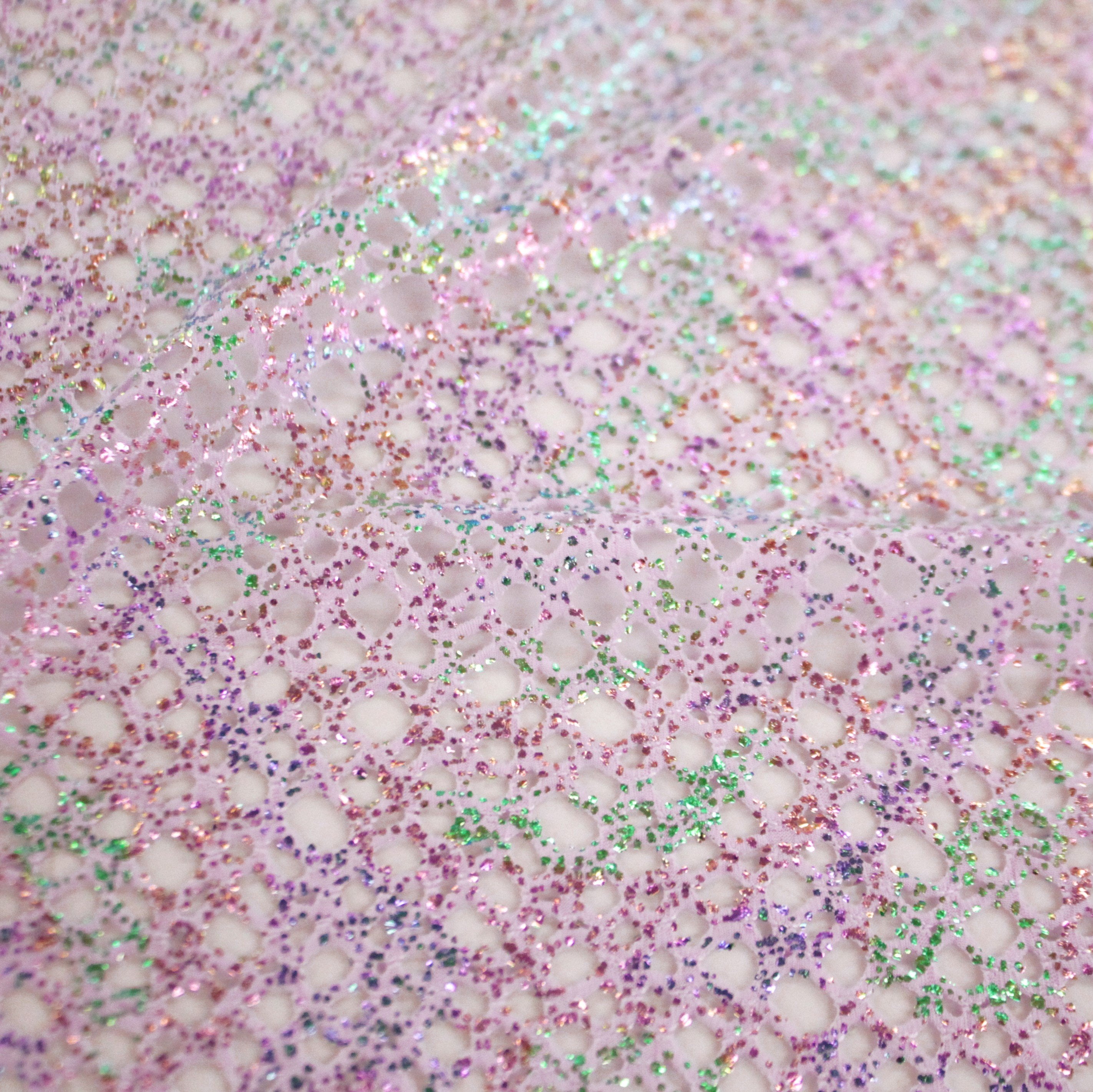 Centerstage Foiled Stretch Netting | Blue Moon Fabrics