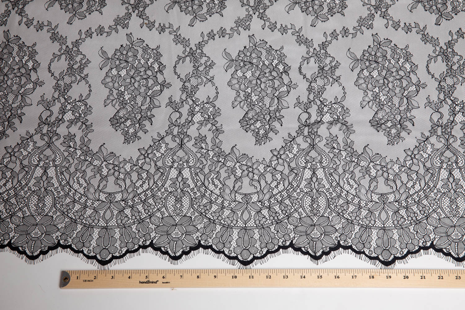 Chantilly Lace Black Fabric - Exquisite Fabrics