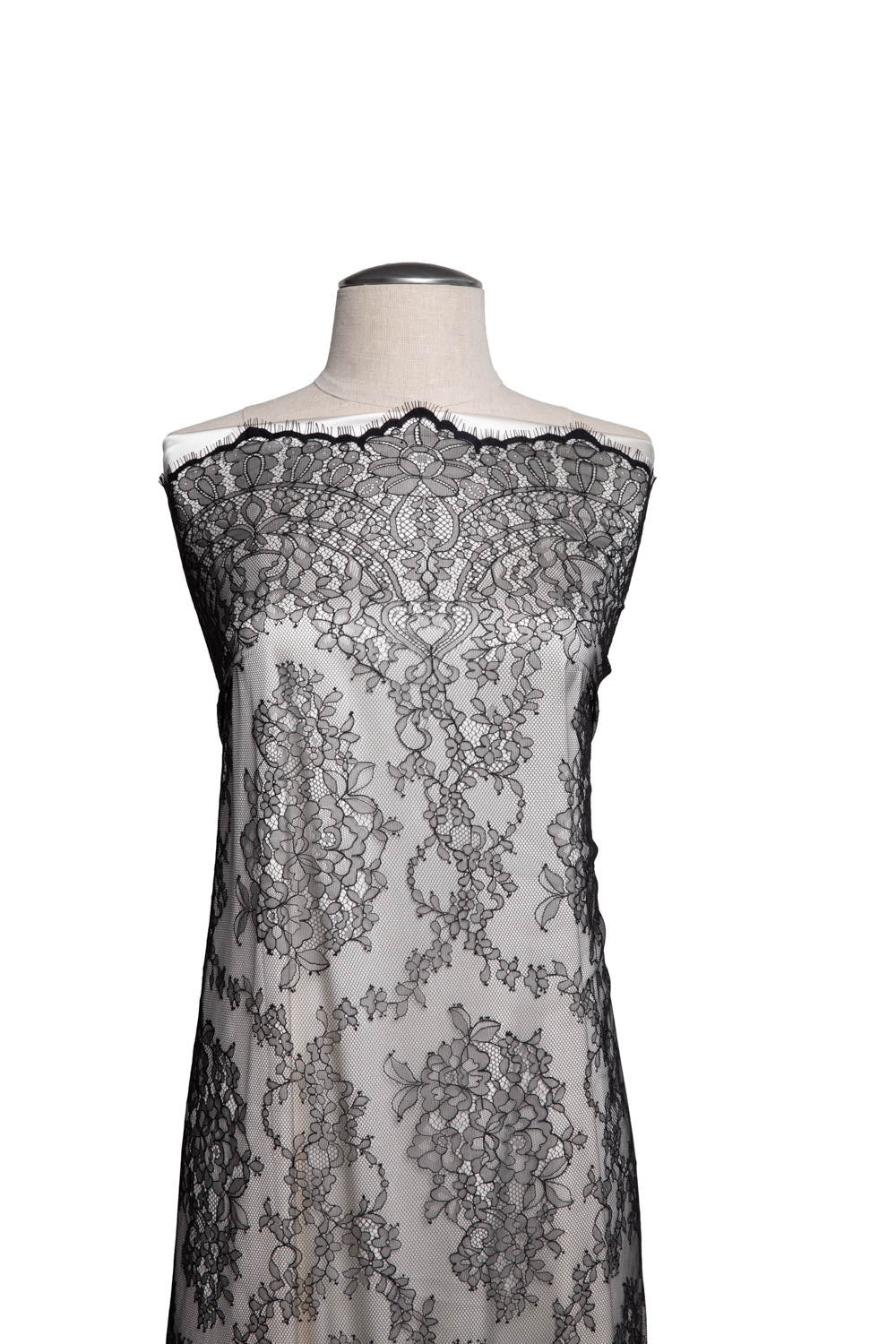 Chantilly Lace Black Fabric - Exquisite Fabrics