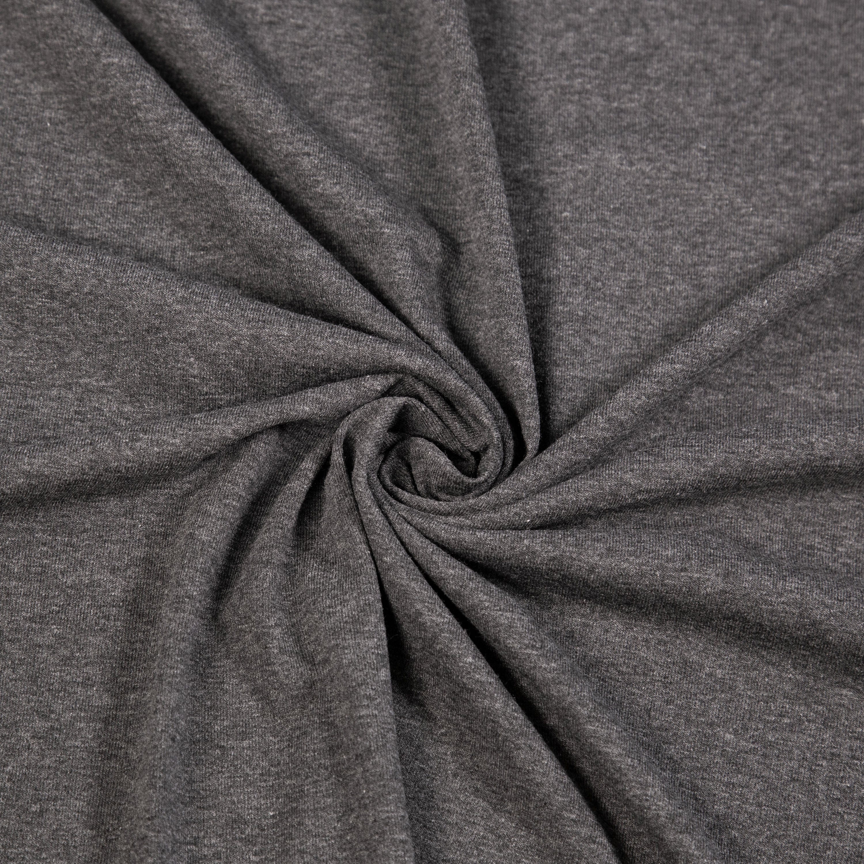 Cotton Spandex Jersey Knit Fabric – 10 oz 4-Way Stretch | Charcoal