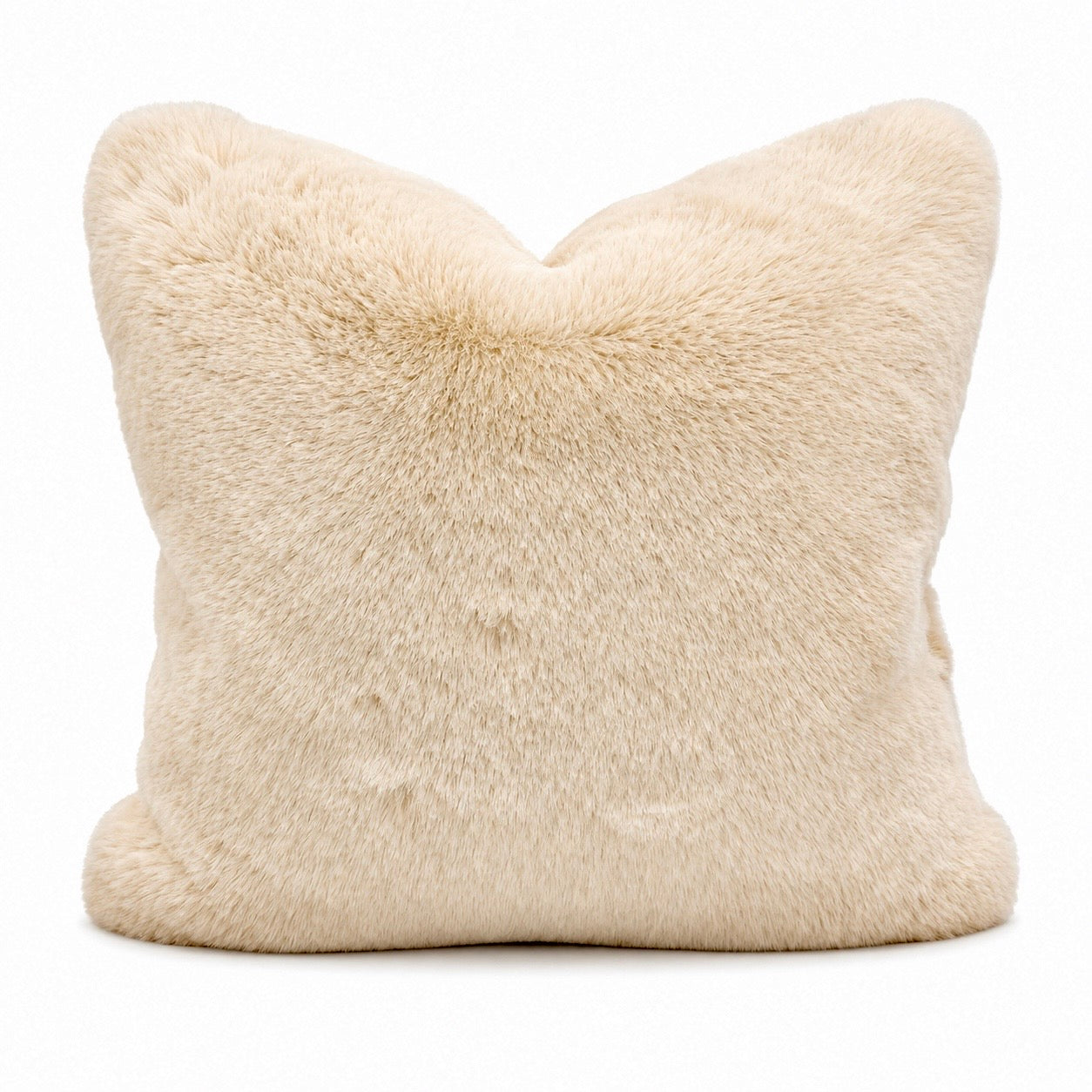 Soft Cozy Fuzzy Faux Fur Throw Pillow