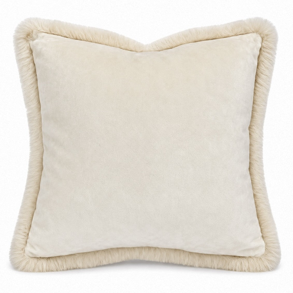 Soft Cozy Fuzzy Faux Fur Throw Pillow