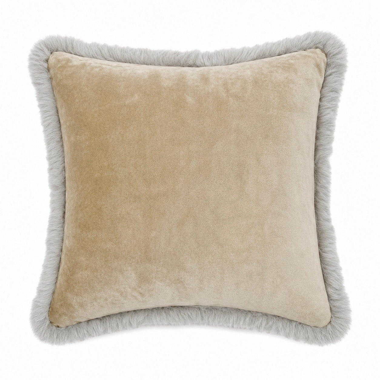 Soft Cozy Fuzzy Faux Fur Throw Pillow