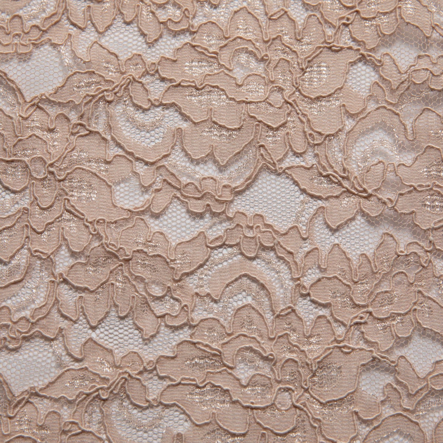 DUSTY ROSE CORDED RASCHEL LACE FABRIC WITH ELEGANT FLORAL PATTERN 55% NYLON 45% COTTON  52/54" WIDE | Exquisite FabricSE 