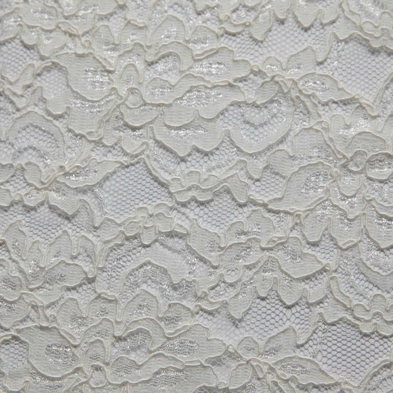 IVORY CORDED RASCHEL LACE FABRIC WITH ELEGANT FLORAL PATTERN 55% NYLON 45% COTTON  52/54" WIDE | Exquisite Fabric