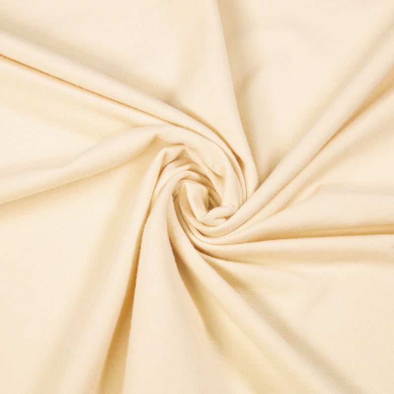 Wholesale Cotton Spandex Jersey Knit Fabric – 12oz | Cream