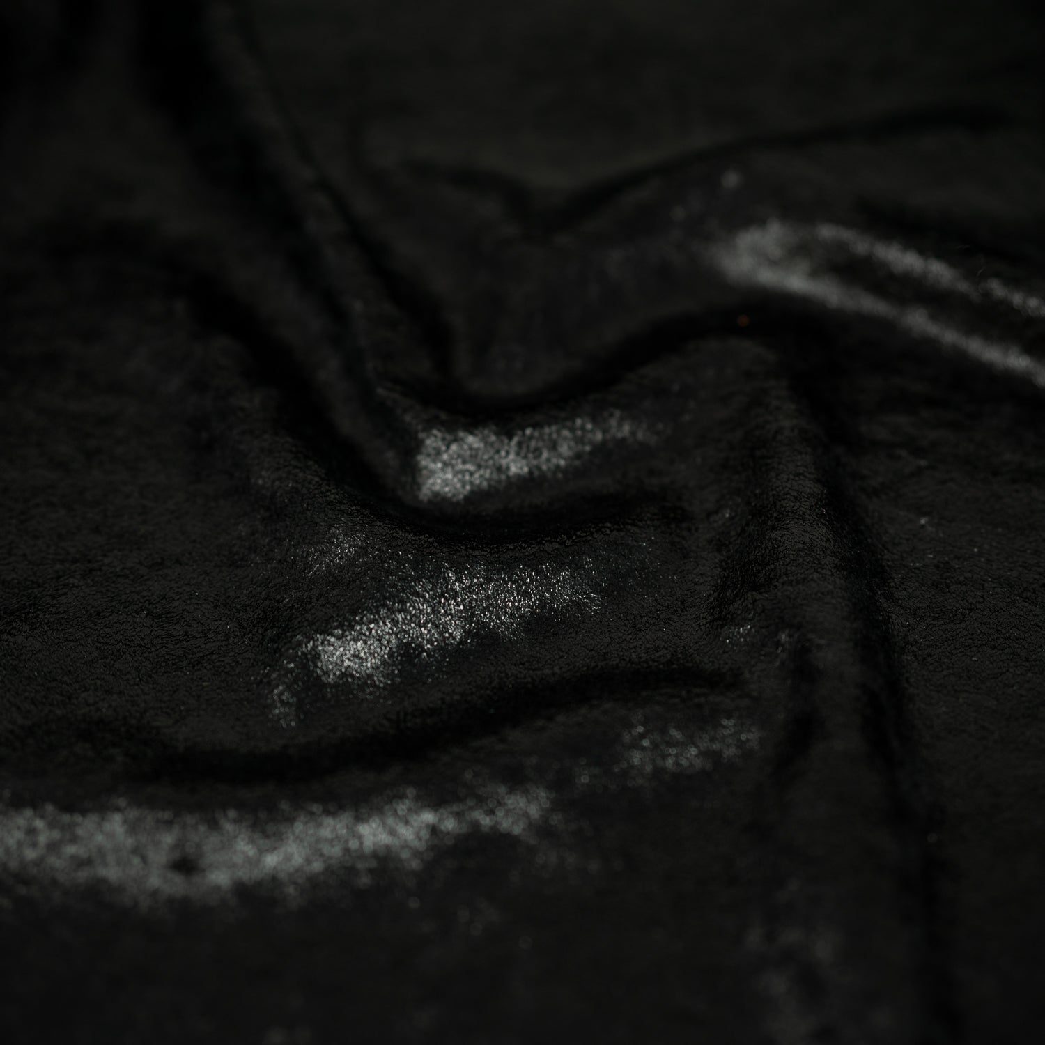 D Isis Foiled Stretch Velvet Fabric | Blue Moon Fabrics
