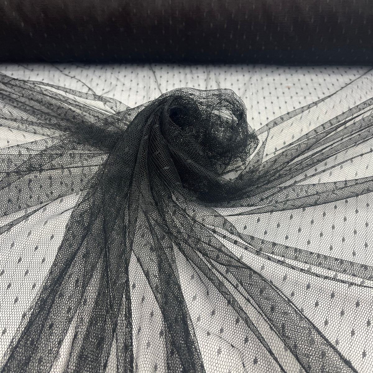 2-Way Stretch Dots Point Net Mesh Fabric | Lace USA - N160