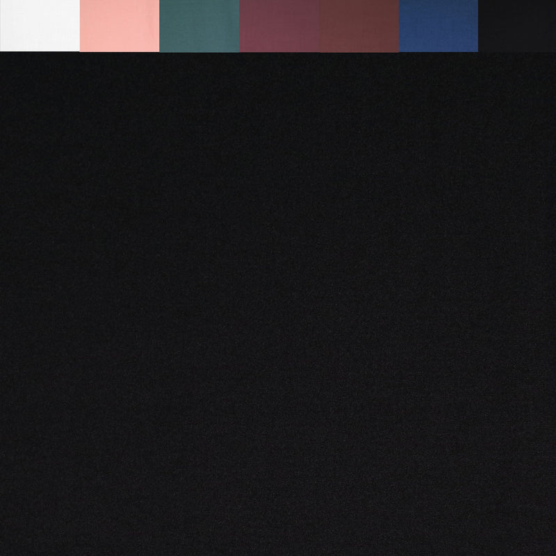 DTY Double Brushed Poly Spandex Knit Fabric – Black