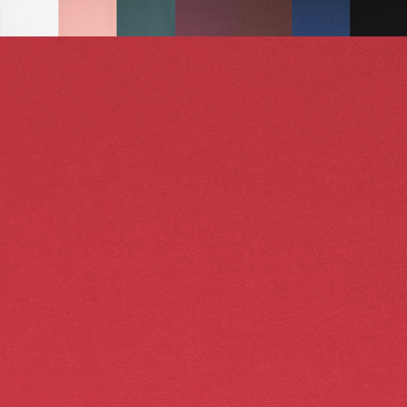 DTY Double Brushed Polyester Spandex Knit Fabric | Red