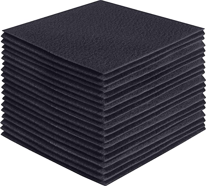Acrylic Felt Craft Sheet Packs – Dark Gray | Soft Felt for DIY Crafts