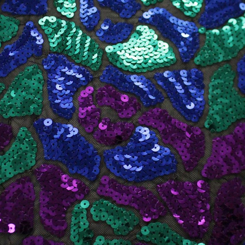 Disco Daze Stretch Mesh Sequin Fabric | Blue Moon Fabrics