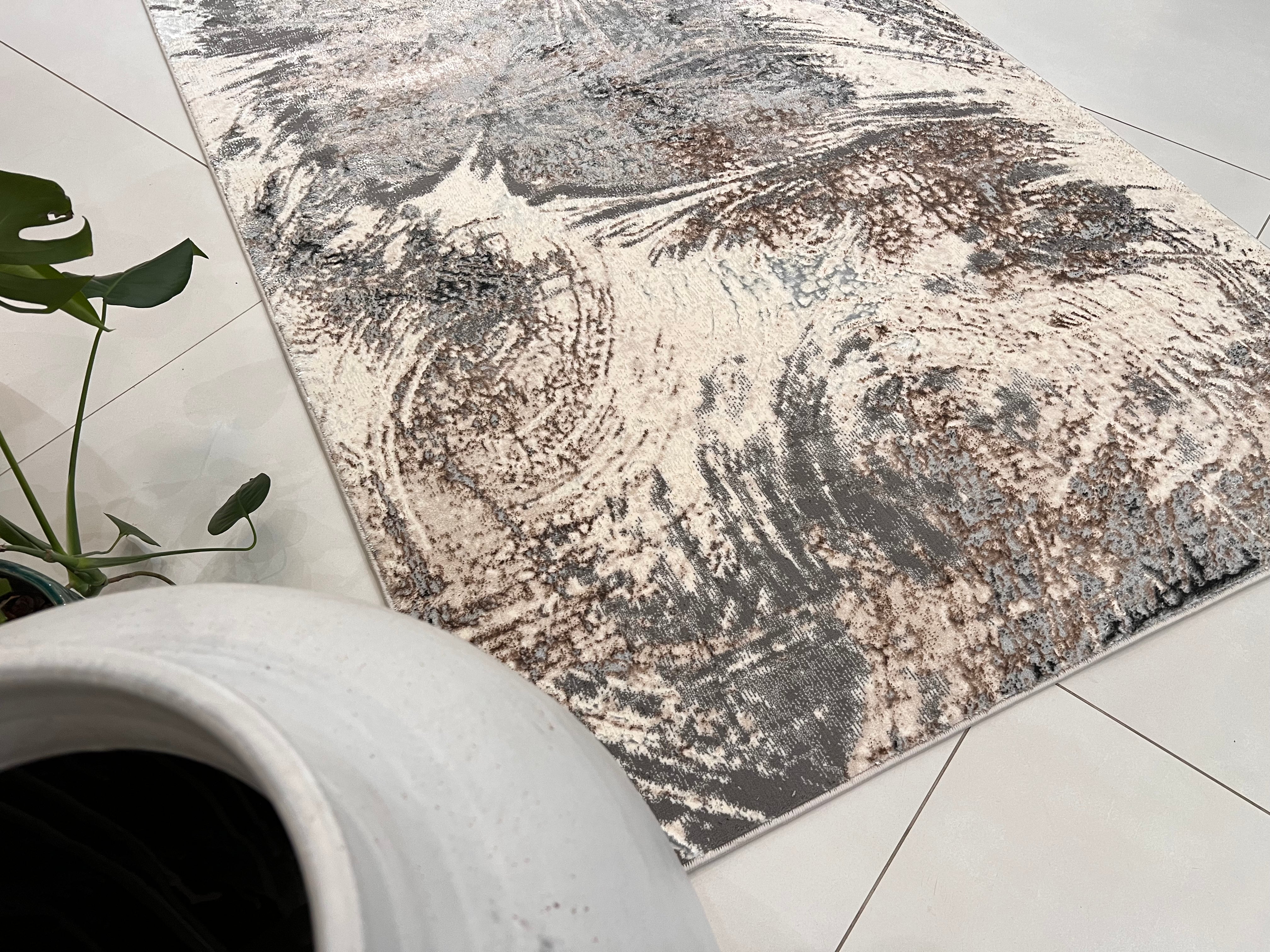 Color-Changing Polyester Viscose Blend Area Rug | Style# BIV 606 - Flat Weave Rug